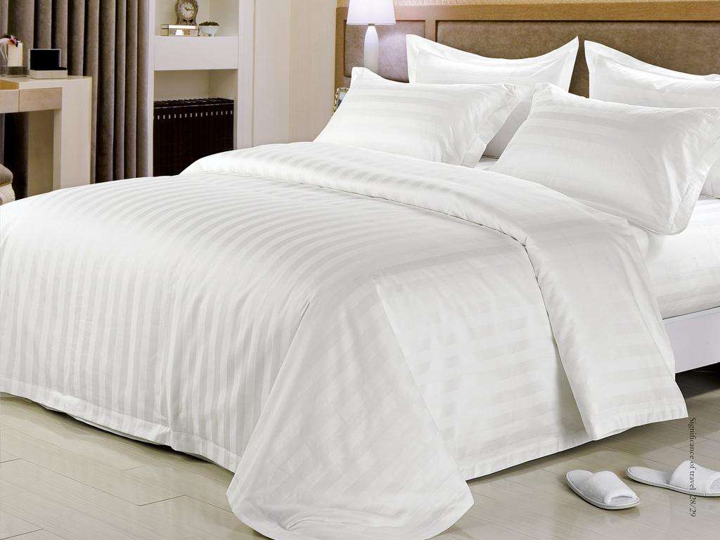 Hotel Bedding Fabrics&mdash;&mdash;Sateen Stripe Fabric - Reserva（images 15）